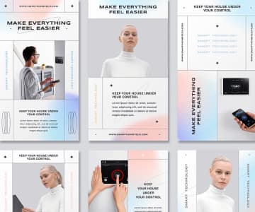 Instagram stories concept